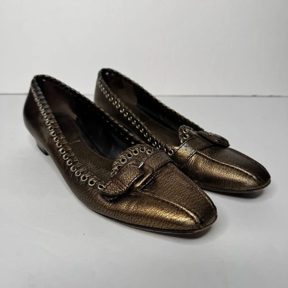 Prada bronze flats sizeâ38